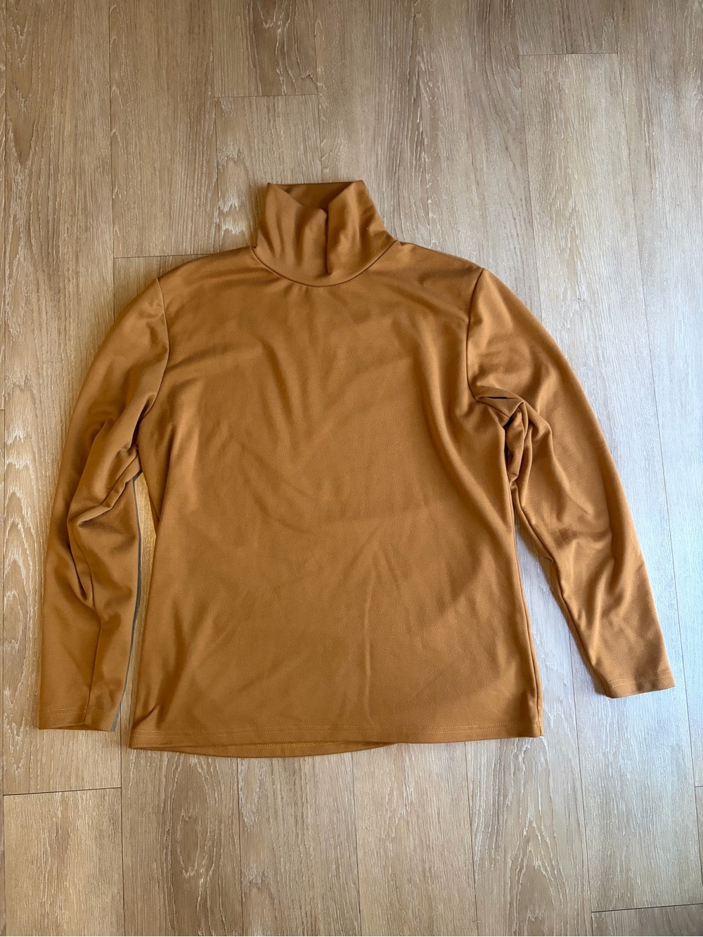 Men's Turtleneck Thick Long-Sleeve - Caramel Brown